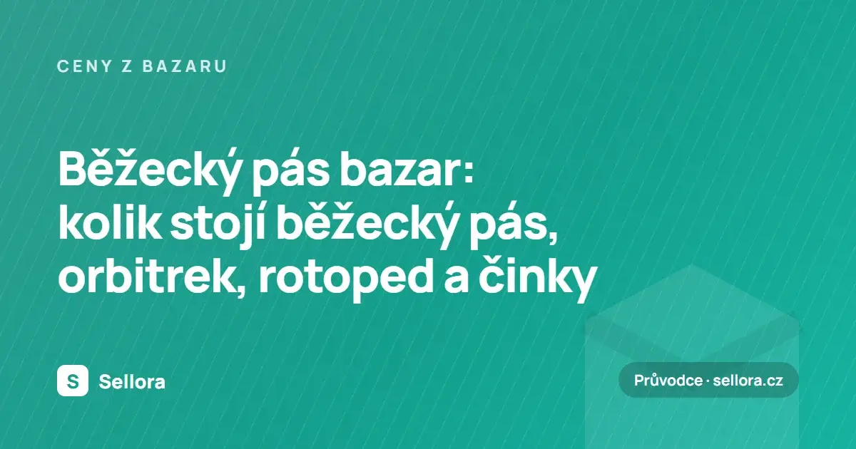 Běžecký pás bazar: kolik stojí běžecký pás, orbitrek, rotoped a činky (2026)