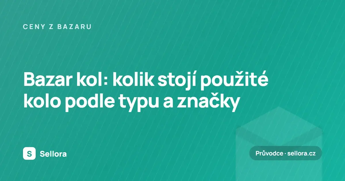 Bazar kol: kolik stojí použité kolo podle typu a značky (2026)