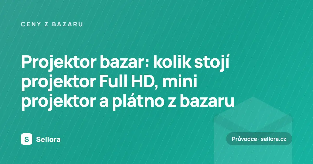 Projektor bazar: kolik stojí projektor Full HD, mini projektor a plátno z bazaru (2026)