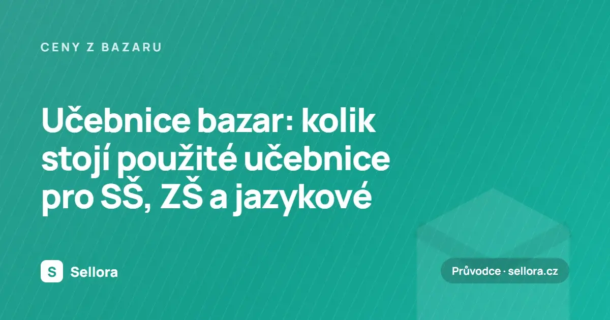 Učebnice bazar: kolik stojí použité učebnice pro SŠ, ZŠ a jazykové (2026)
