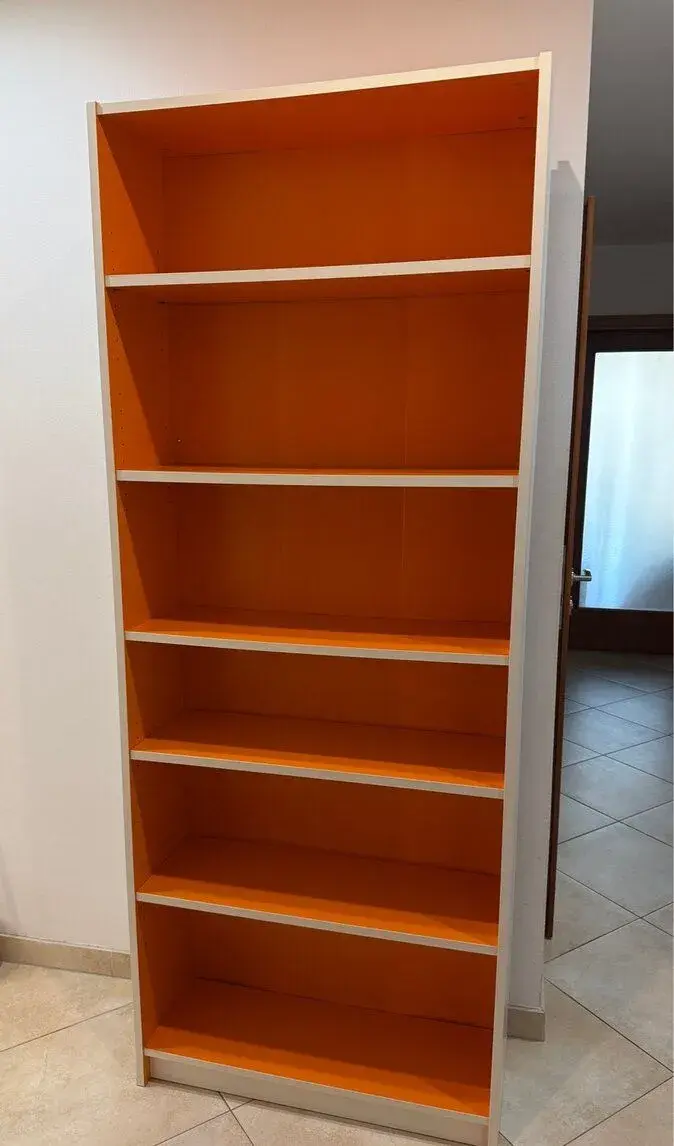 IKEA BILLY knihovna 80 × 28 × 202 cm – originální oranžová