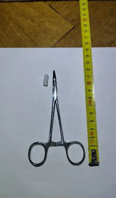 Nerezový pean 12,5 cm – zahnutý | Pro rybáře