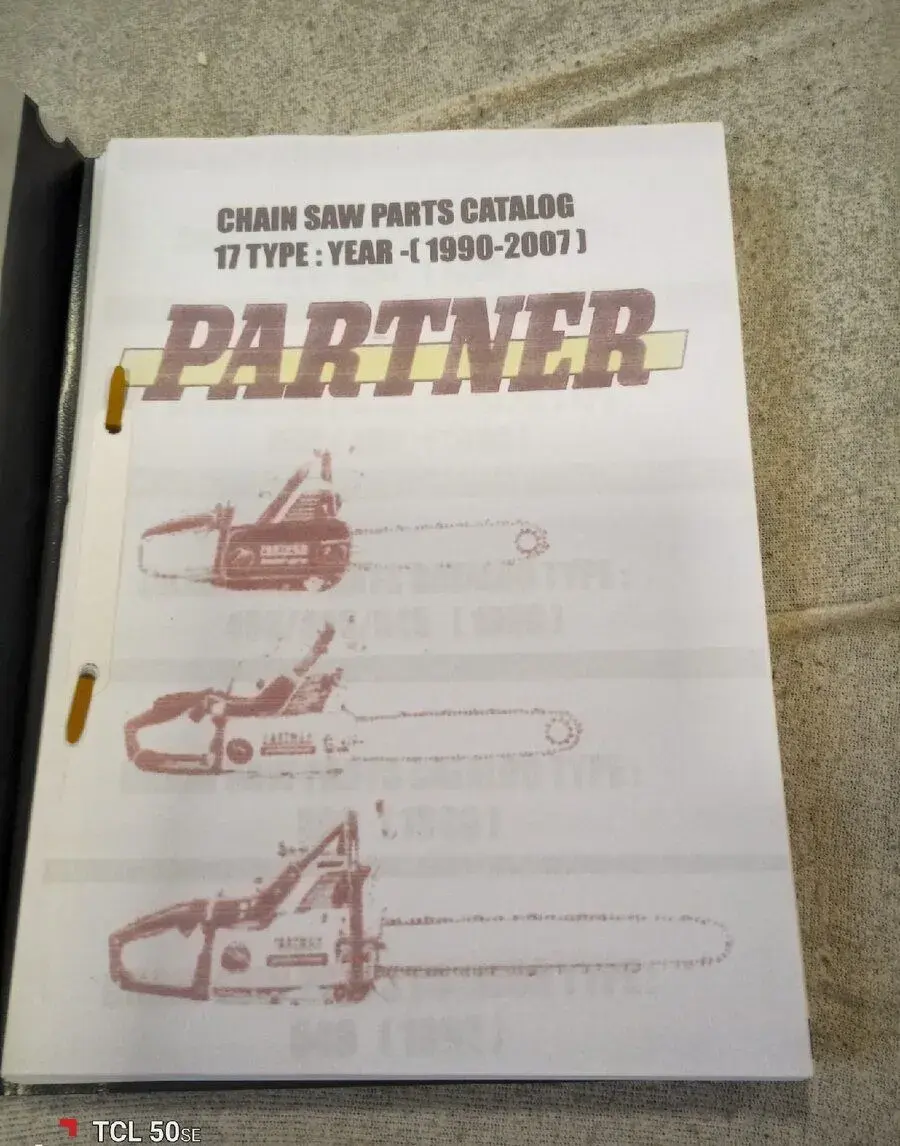Soubor katalogu náhradních dílů pro pily značky PARTNER.
