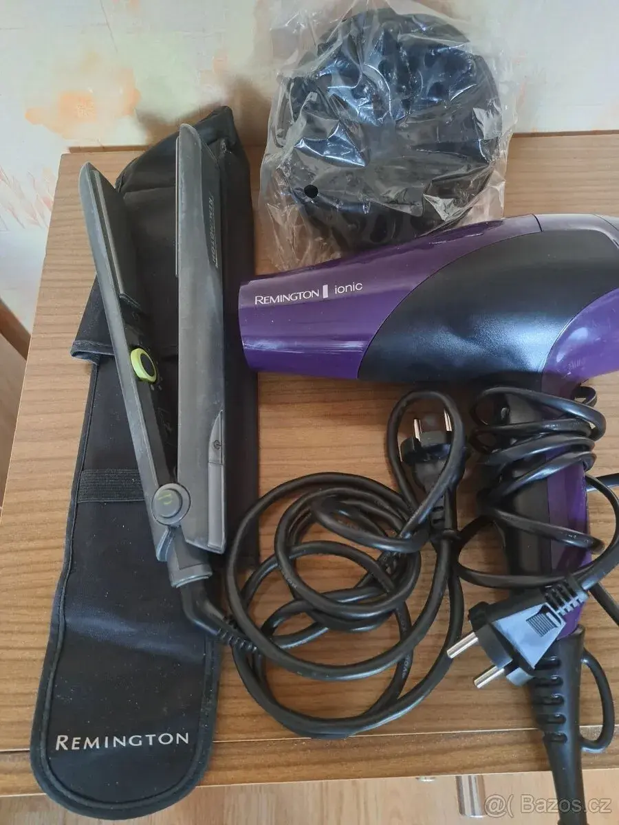 Žehlička a fén zn. Remington