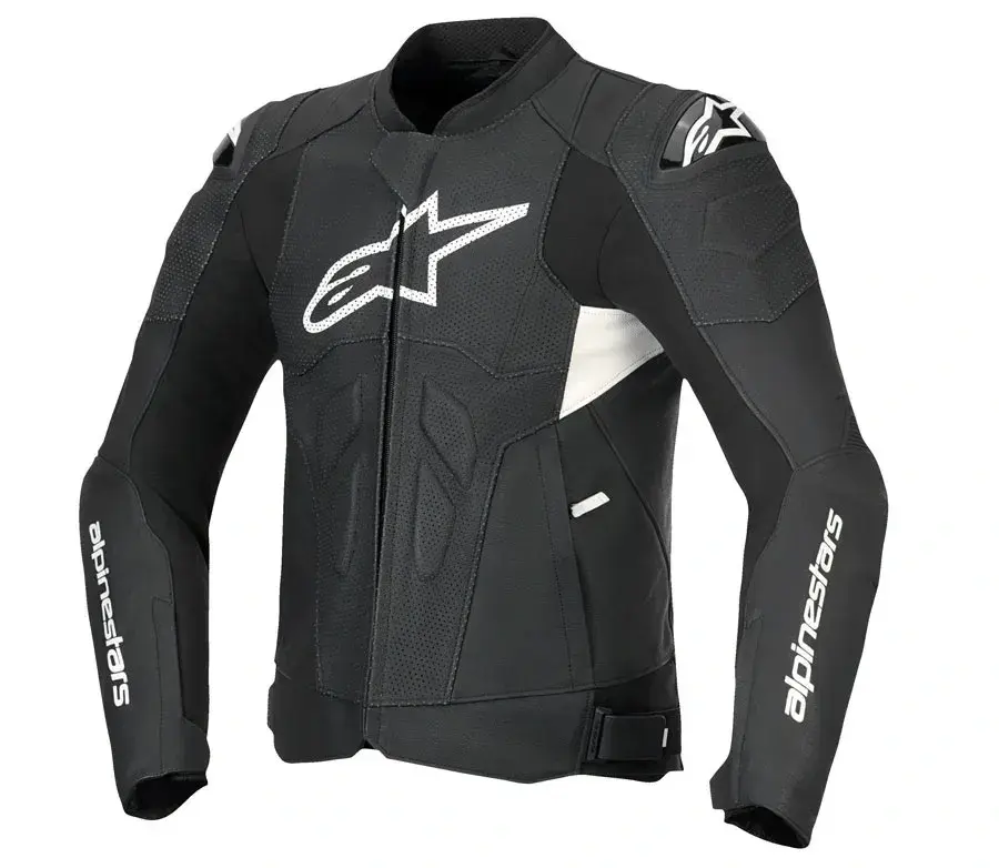 Kožená bunda Alpinestars Dusk Airflow black/white