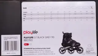 PLAYLIFE GT BLACK GREY 110