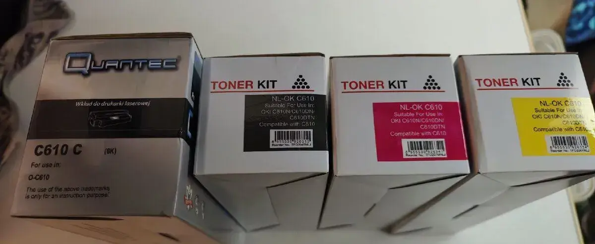 Sada tonerů pro OKI C610 (C, M, Y, K) – 4 ks – NOVÉ