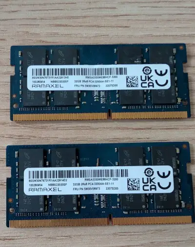 Pamět SO-DIMM DDR4 2x32GB (64GB) 3200 MHz.