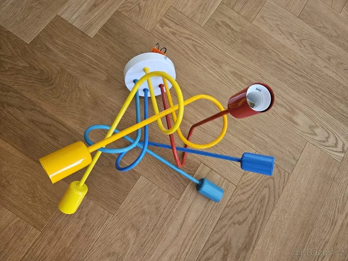 LED Dětský přisazený lustr OXFORD 5xE27/15W/230V