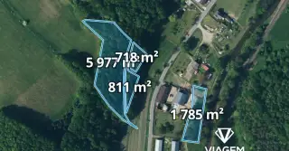 Les 9 291 m², Podíl 13 % o výměře 1 161 m²