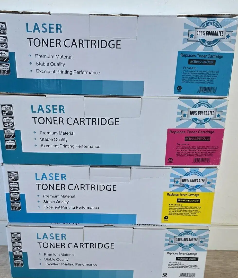 HP 125A 128A 131A kompatibilní tonery CMYK