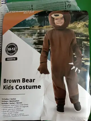 Nový kostým medvěda.