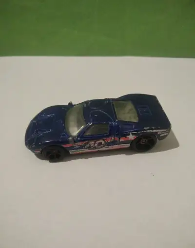 Modrý-angličák- Hot Wheels-Ford GT-40 Race car ( 1999) auto