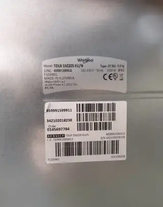Vrchem plněná pračka Whirlpool