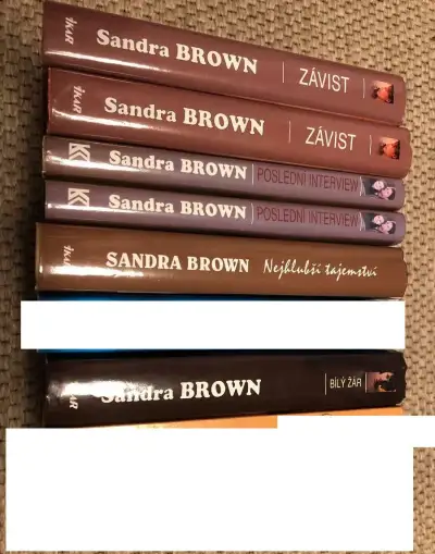 Knihy Sandra Brown, pro ženy, červená knihovna, sada 2ks