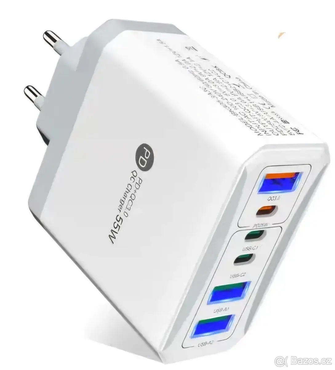 55W nabíječka s 3x USB-C a 3x USB-A