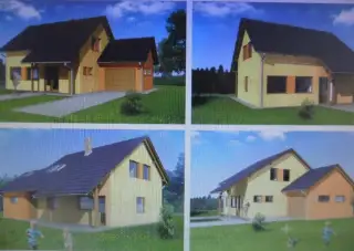 Spodni patro drěvostavby