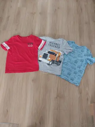 Sada 3 triček CaA vel. 140