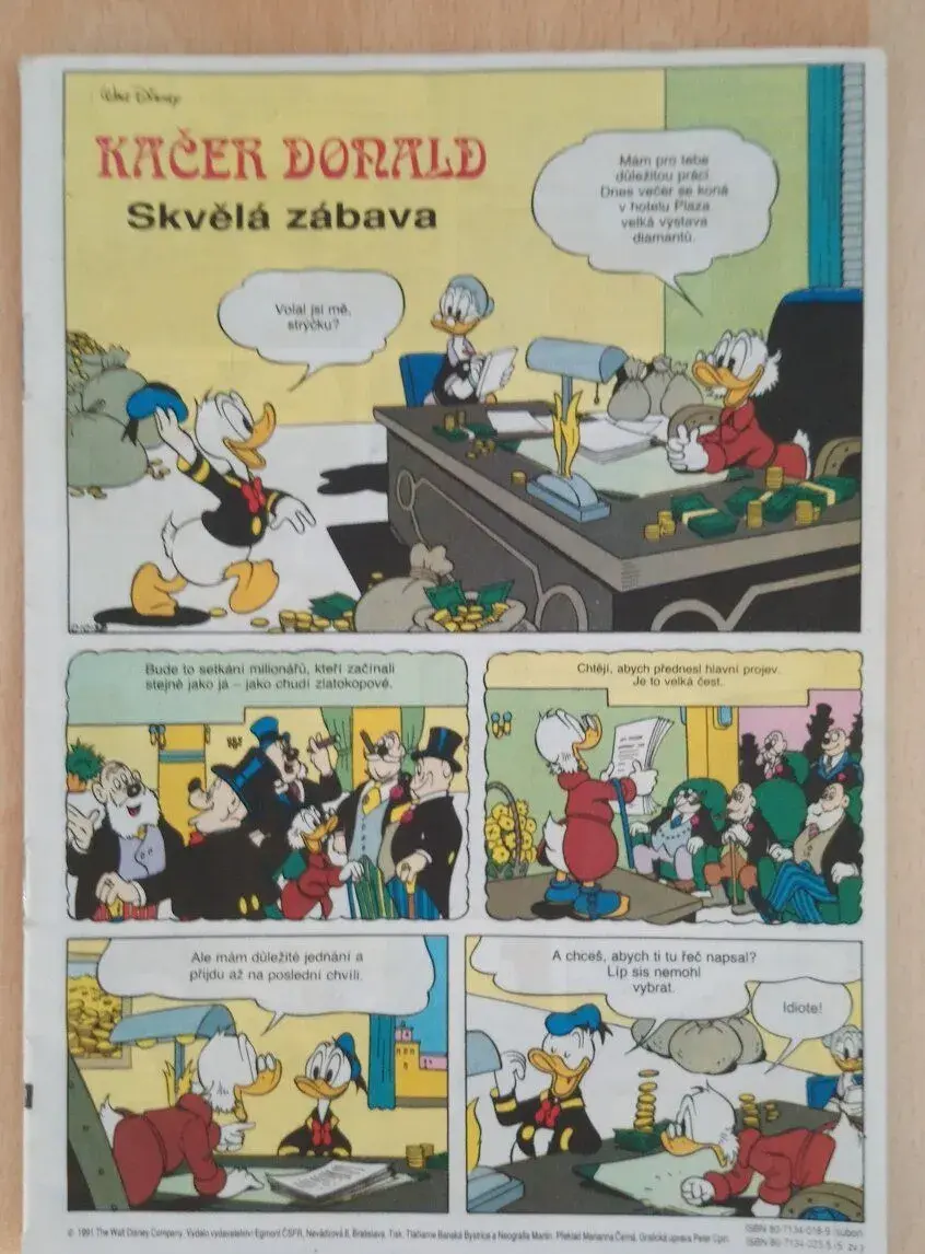 KOMIKSOVÉ ČASOPISY KAČER DONALD