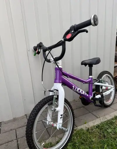 Lehké dětské kolo Woom 2 fialové 14”