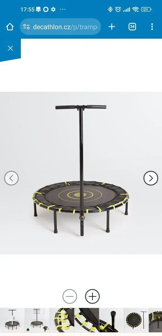 Trampolina Fit Trampo 500 s madlem
