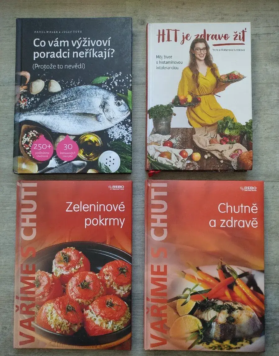 Knihy - kuchařky, výživa
