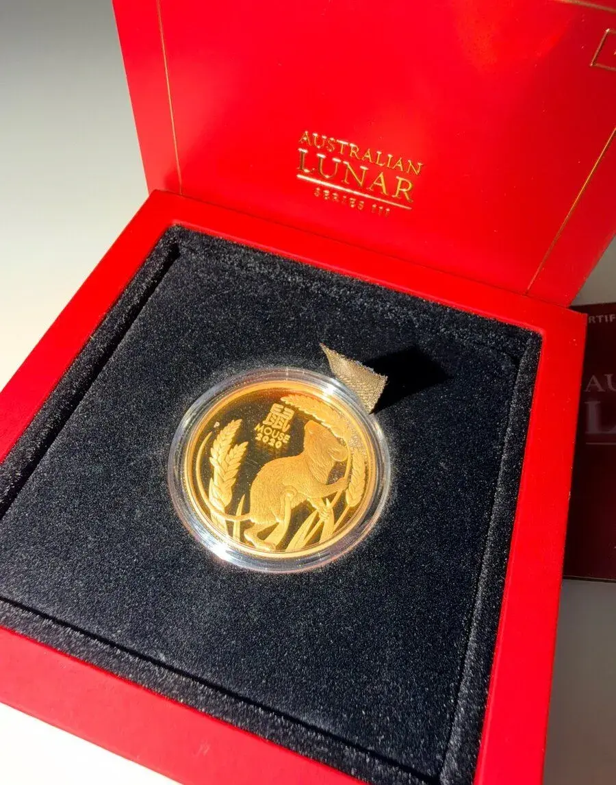 Zlatá mince 1OZ Lunar III Rok krysy 2020 PROOF