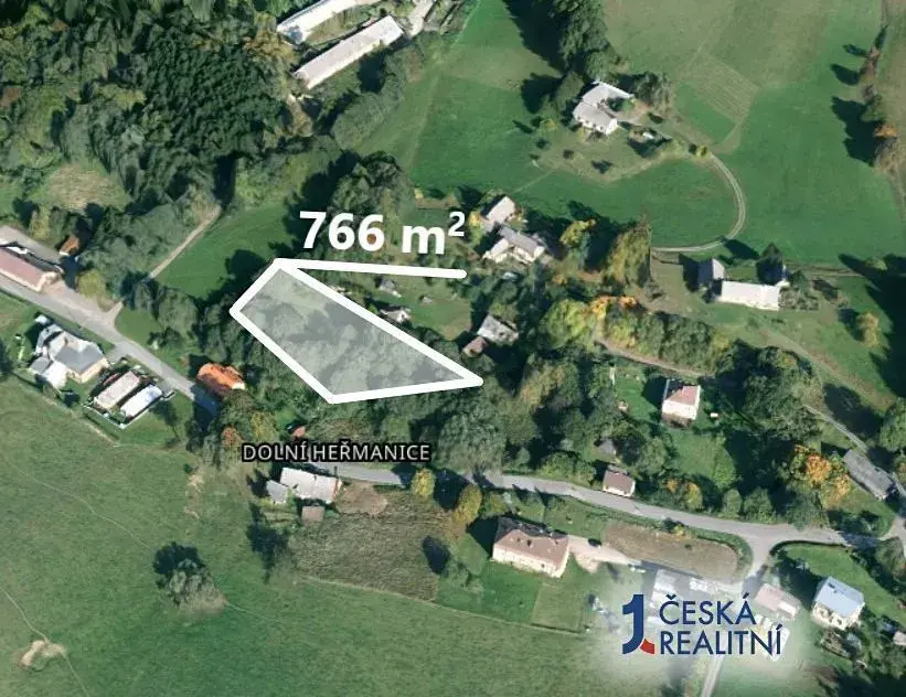 Zahrada 766 m², Podíl 50 % o výměře 383 m²