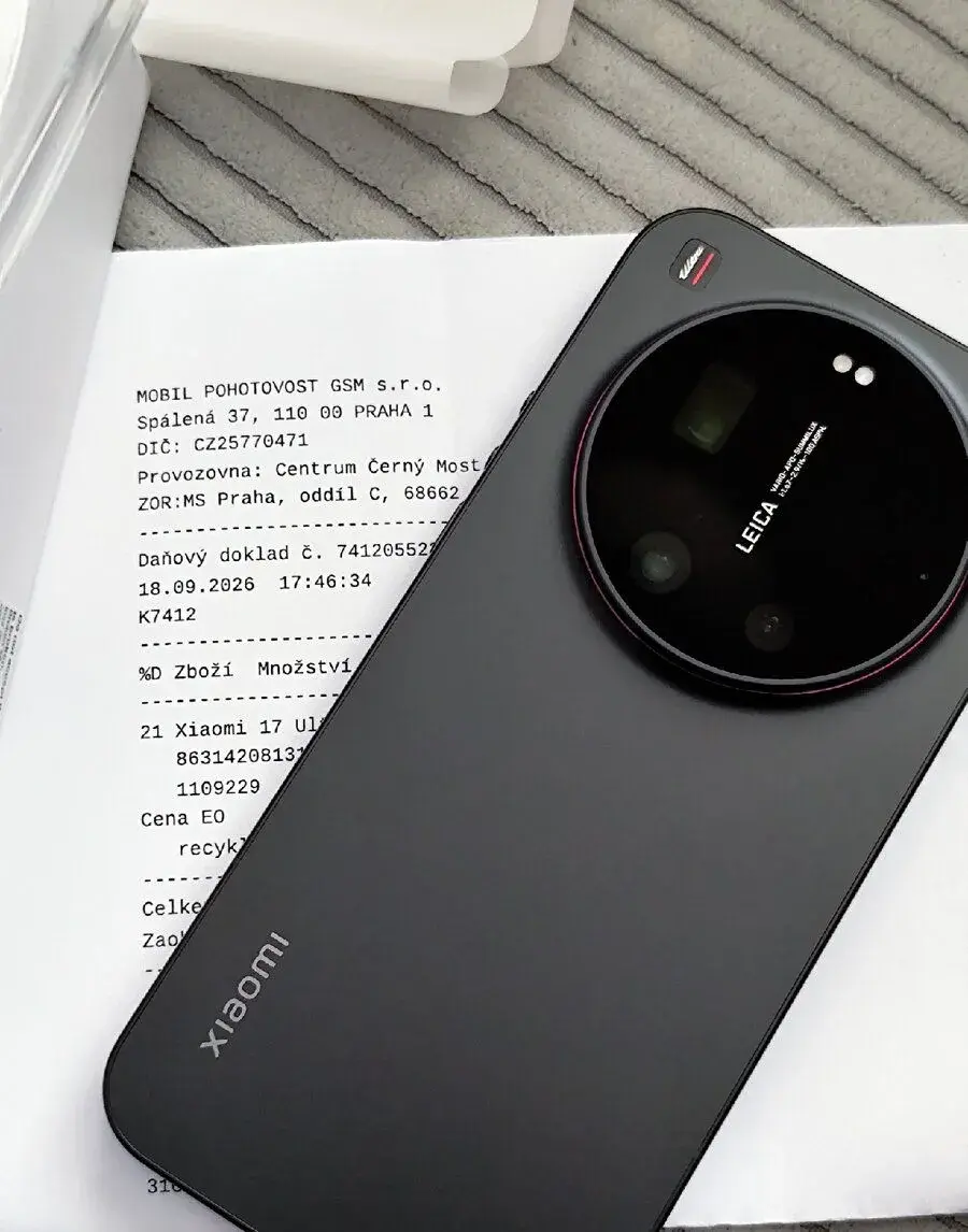 Zánovní Xiaomi 17 Ultra 16GB/512GB Black záruka do 18.9.2029