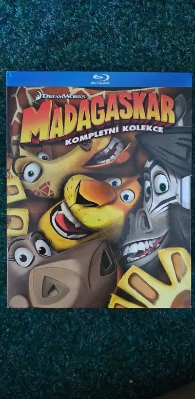 Madagaskar blu ray CZ trilogie