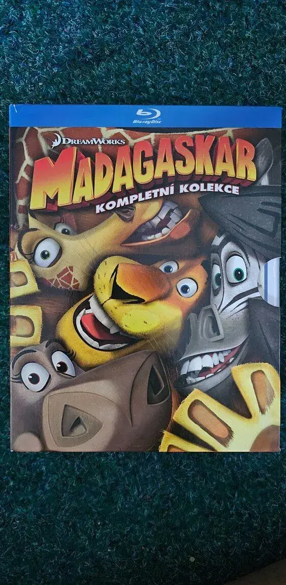Madagaskar blu ray CZ trilogie