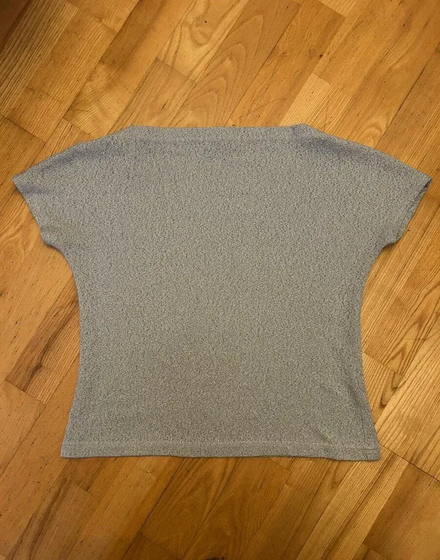 Dámský top Pietro Filipi vel. L / 40 - šedý třpytivý lurex -