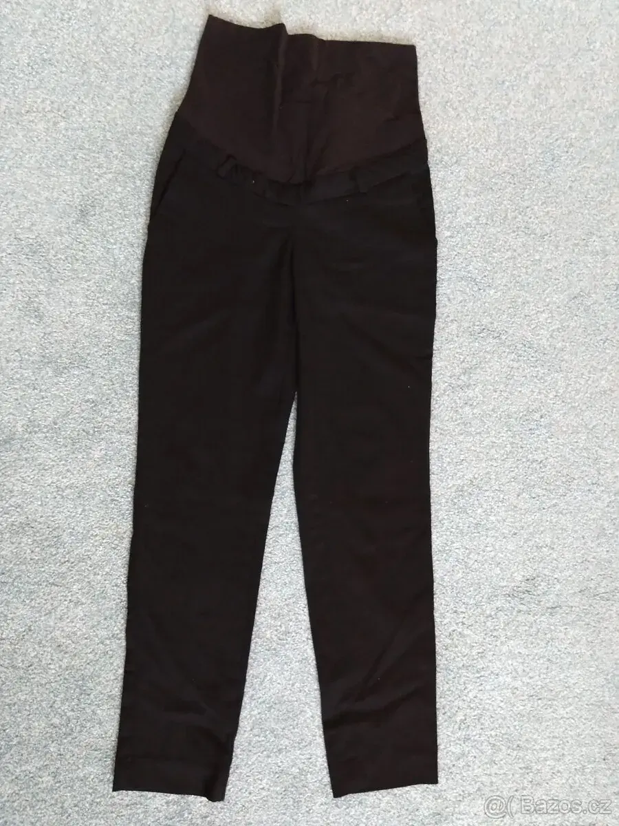 Těhotenské společenské kalhoty 36/38