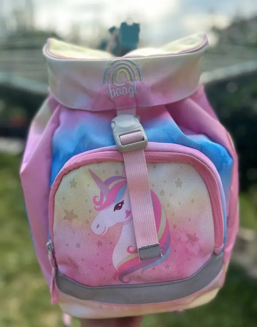 Školní batoh Baagl Airy Rainbow Unicorn
