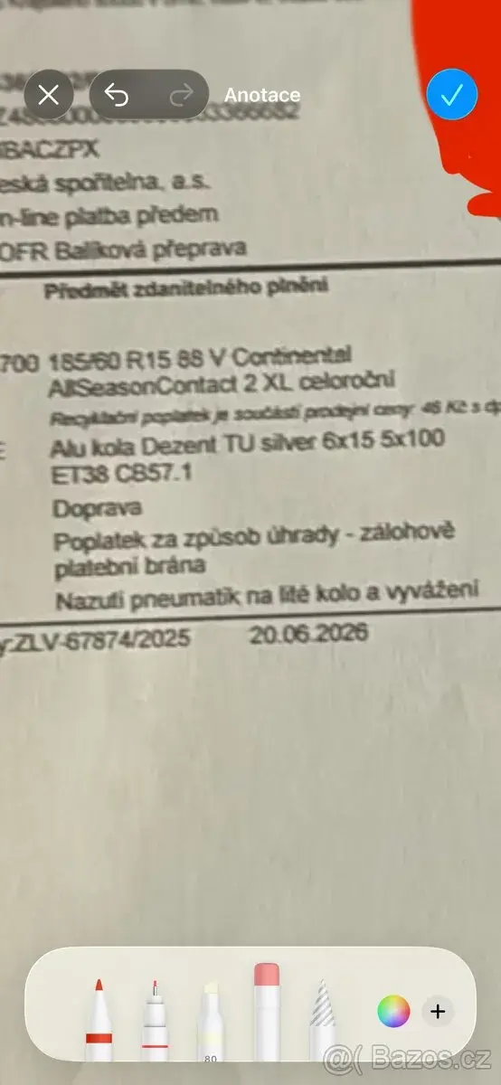 Pneu + Alu ráfky 185/60 r15 88V Continental AllseasonContact