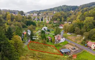 Prodej, pozemky/bydlení, 694 m2, Údolní 970, 46851 Smržovka,
