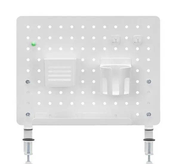Powerton Pegboard šedý, ocel, DIY - organizér