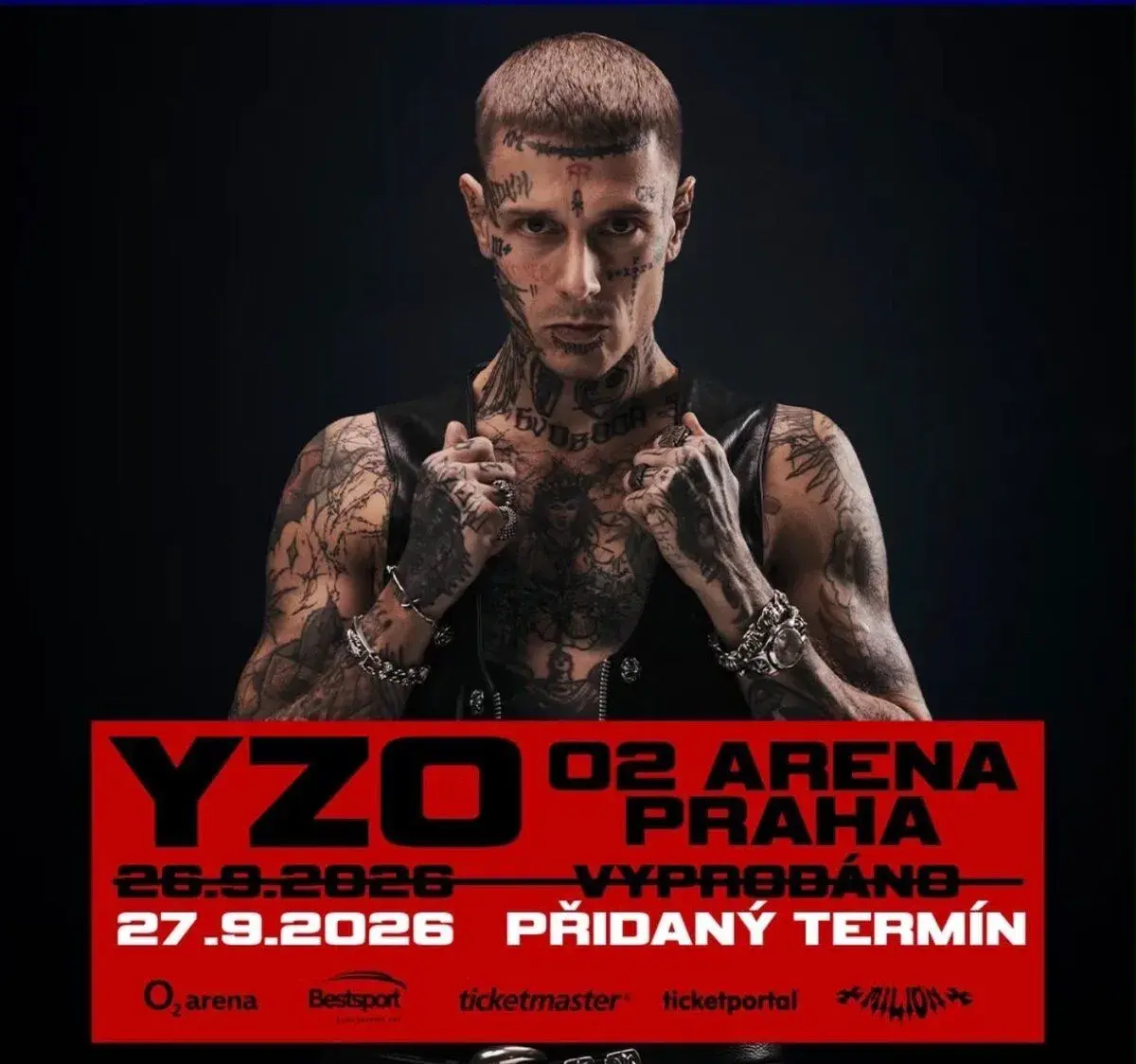 Yzomandias O2 Praha 27.9.2026