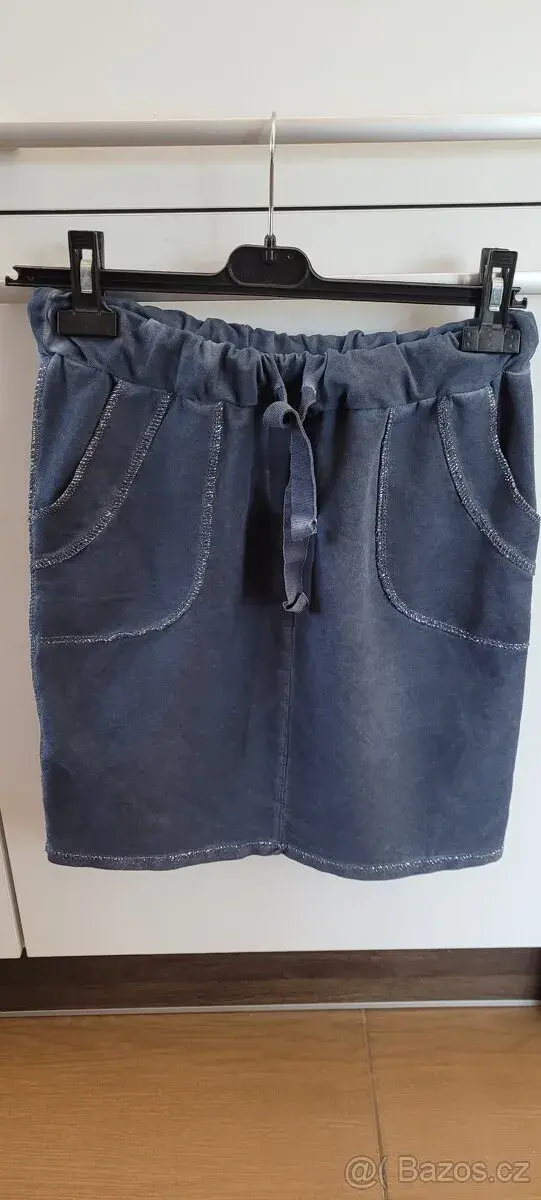 Modrá sukně Made in Italy vel S-M