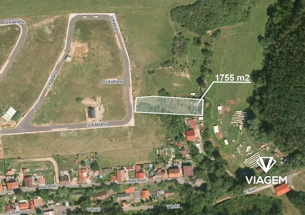 Zahrada 1 755 m², Podíl 50 % o výměře 878 m²