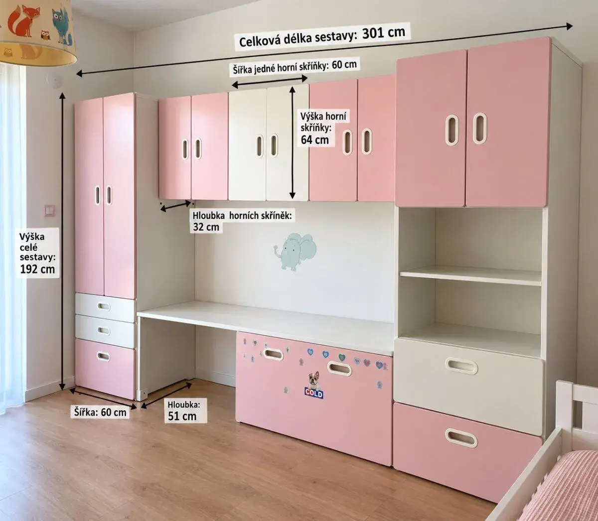 IKEA - velká dětská úložná sestava STUVA