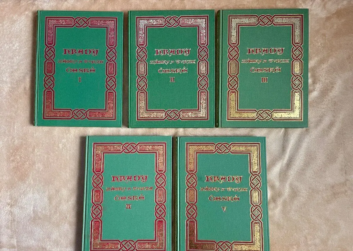 August Sedláček - Hrady zámky a tvrze Království českého 1-5