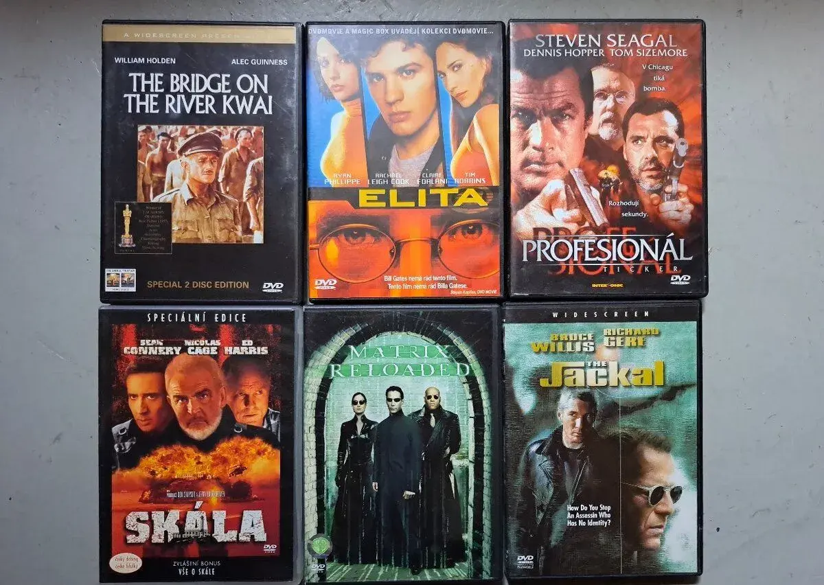 DVD filmy originální (více kusů v nabídce)
