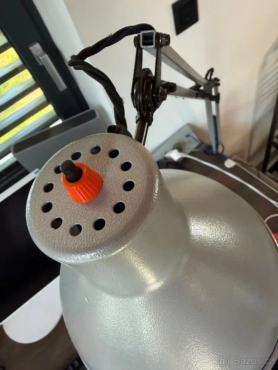 Stolní Lampa RIMSA Modell 80 Hammerlack šedá