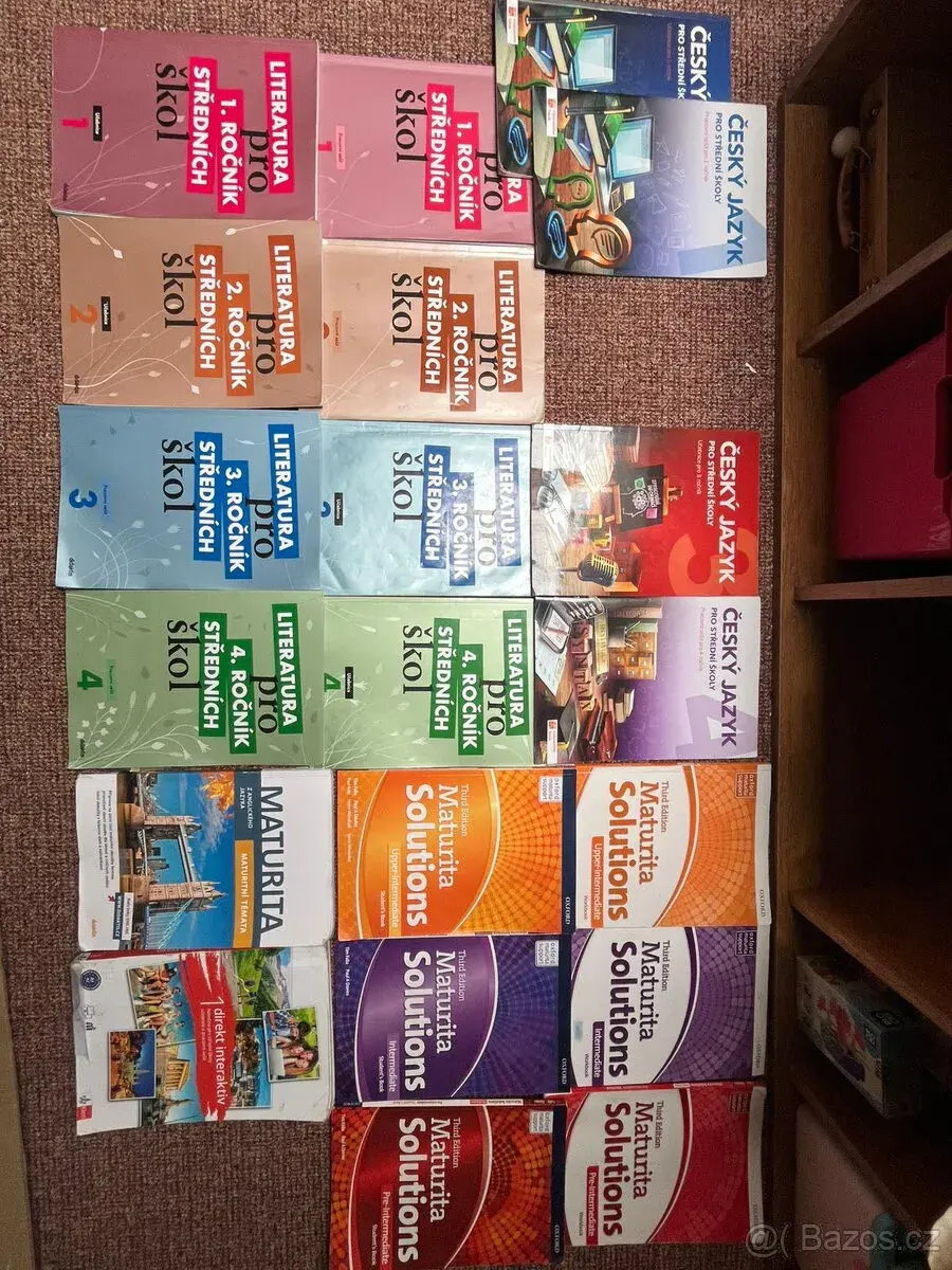 Učebnice ČJ, Matiky, AJ, NJ pro SŠ