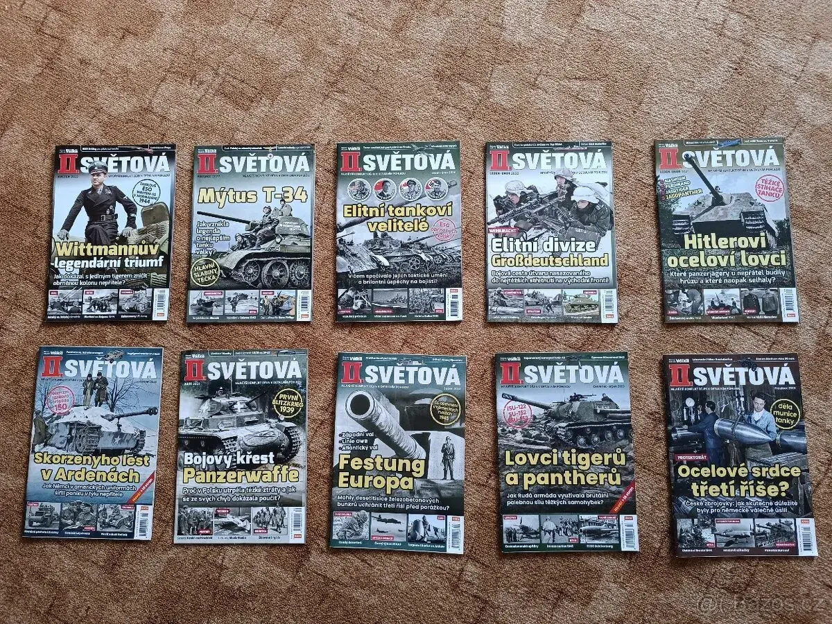 Časopisy Druhá Světová válka + současnost