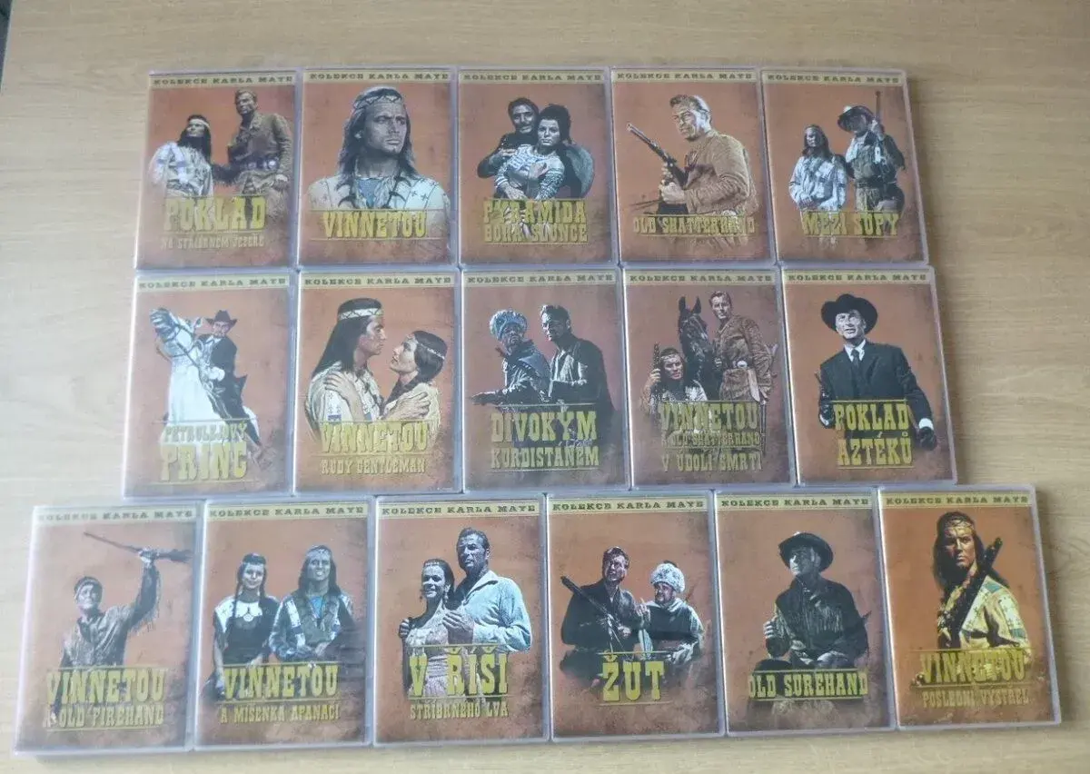 16dvd kompletni KOLEKCE KARLA MAYE cz dabing
