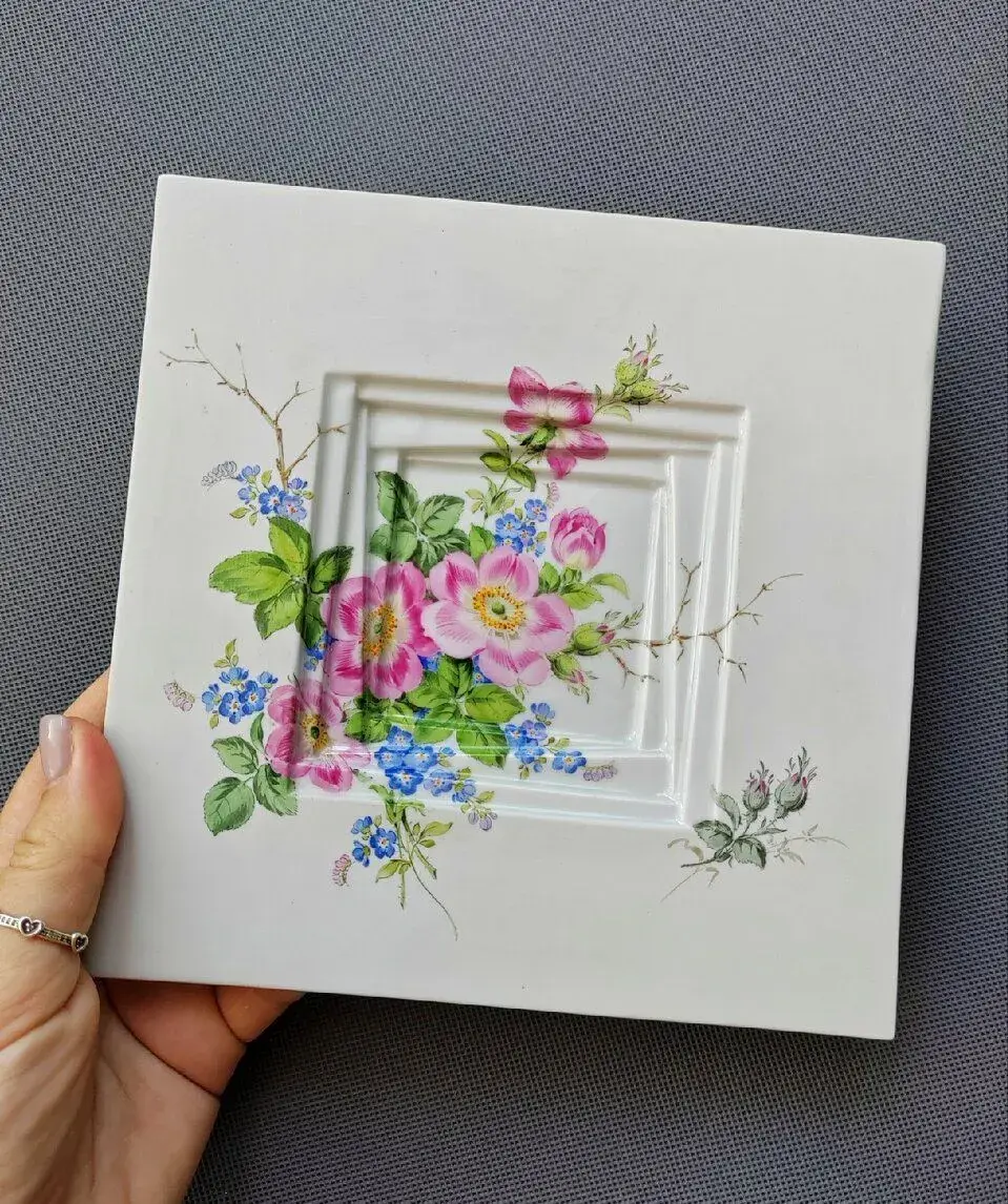 Vynikající obraz z míšeňského porcelánu Arite Meissen