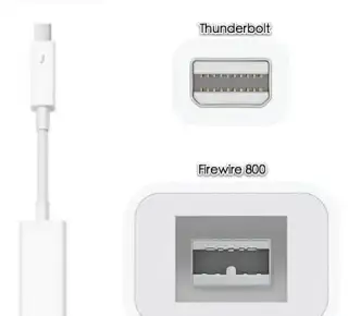 Redukci Apple Thunderbolt 2 -> Firewire