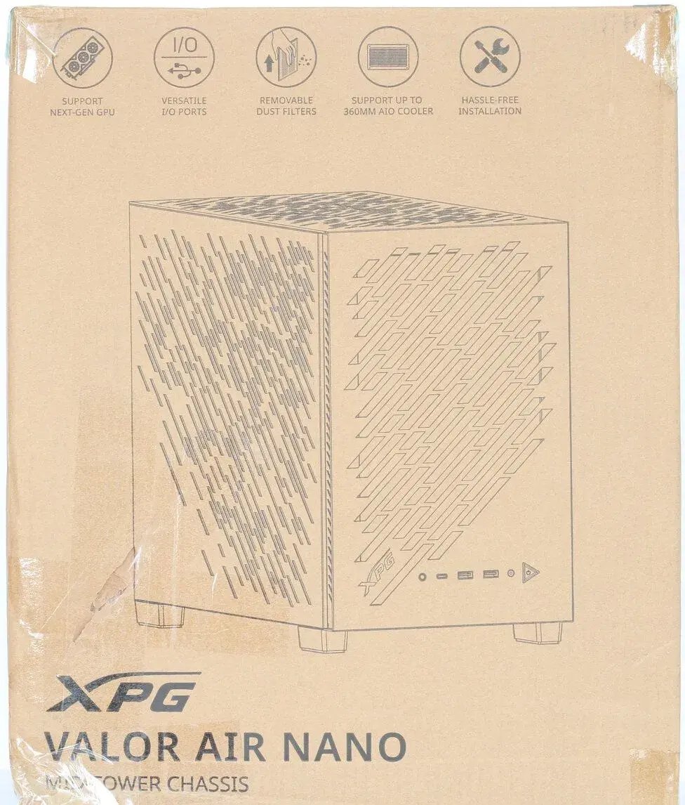 PC Skříň: ADATA XPG VALOR AIR NANO Black - Nová